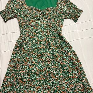 Altar'd State Multicolor Floral Midi Dress